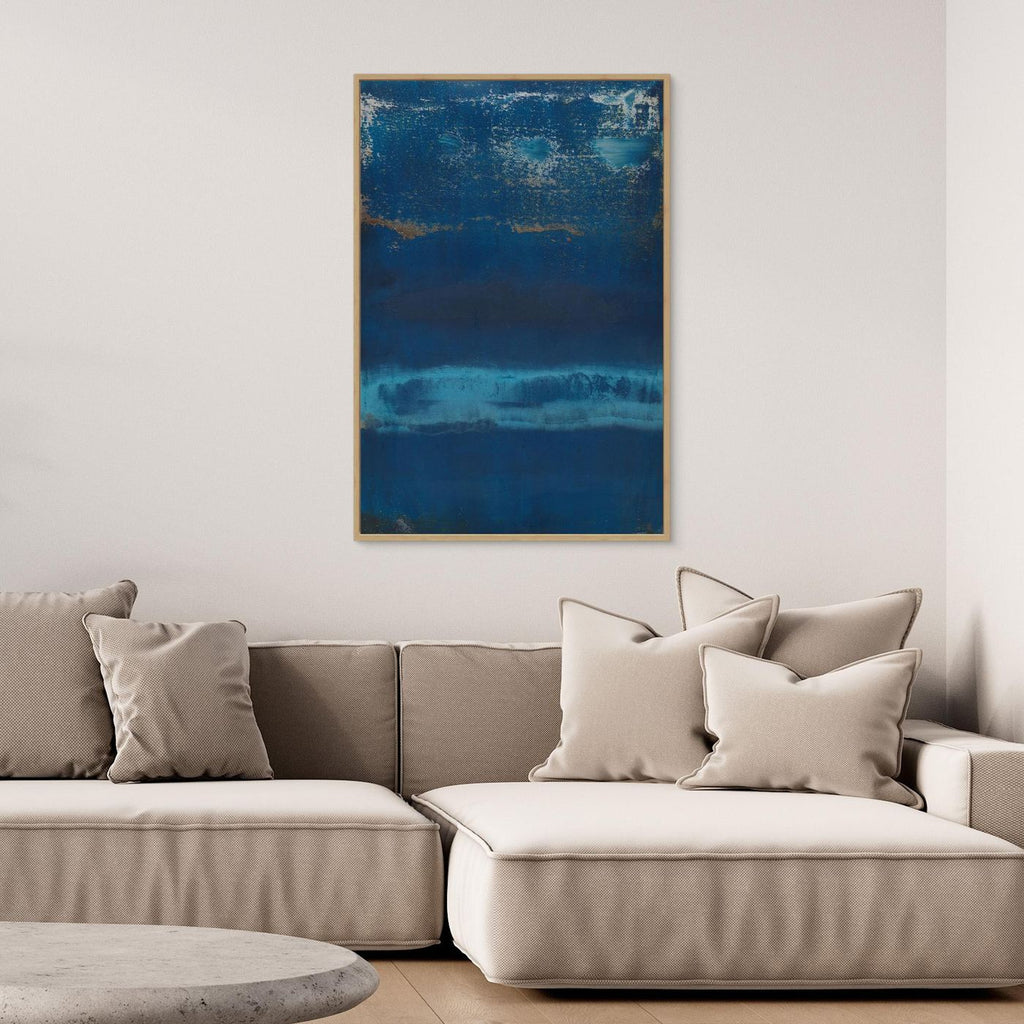 Canvas Art - 'Cobalt Descent'