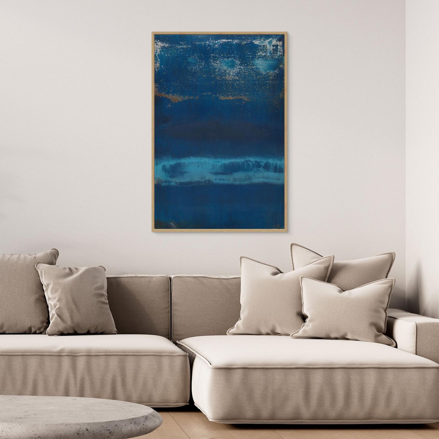 Canvas Art - 'Cobalt Descent'