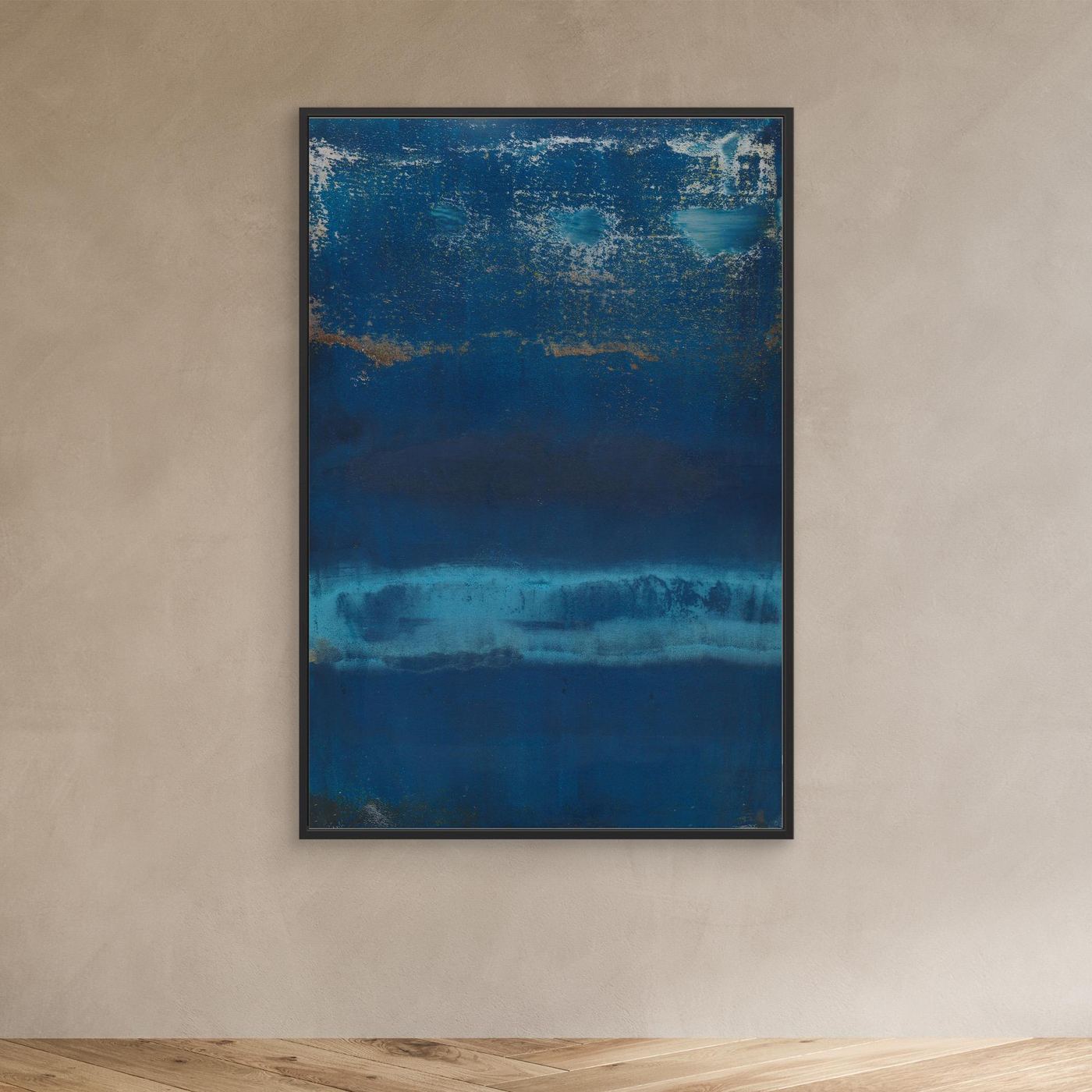 Canvas Art - 'Cobalt Descent'