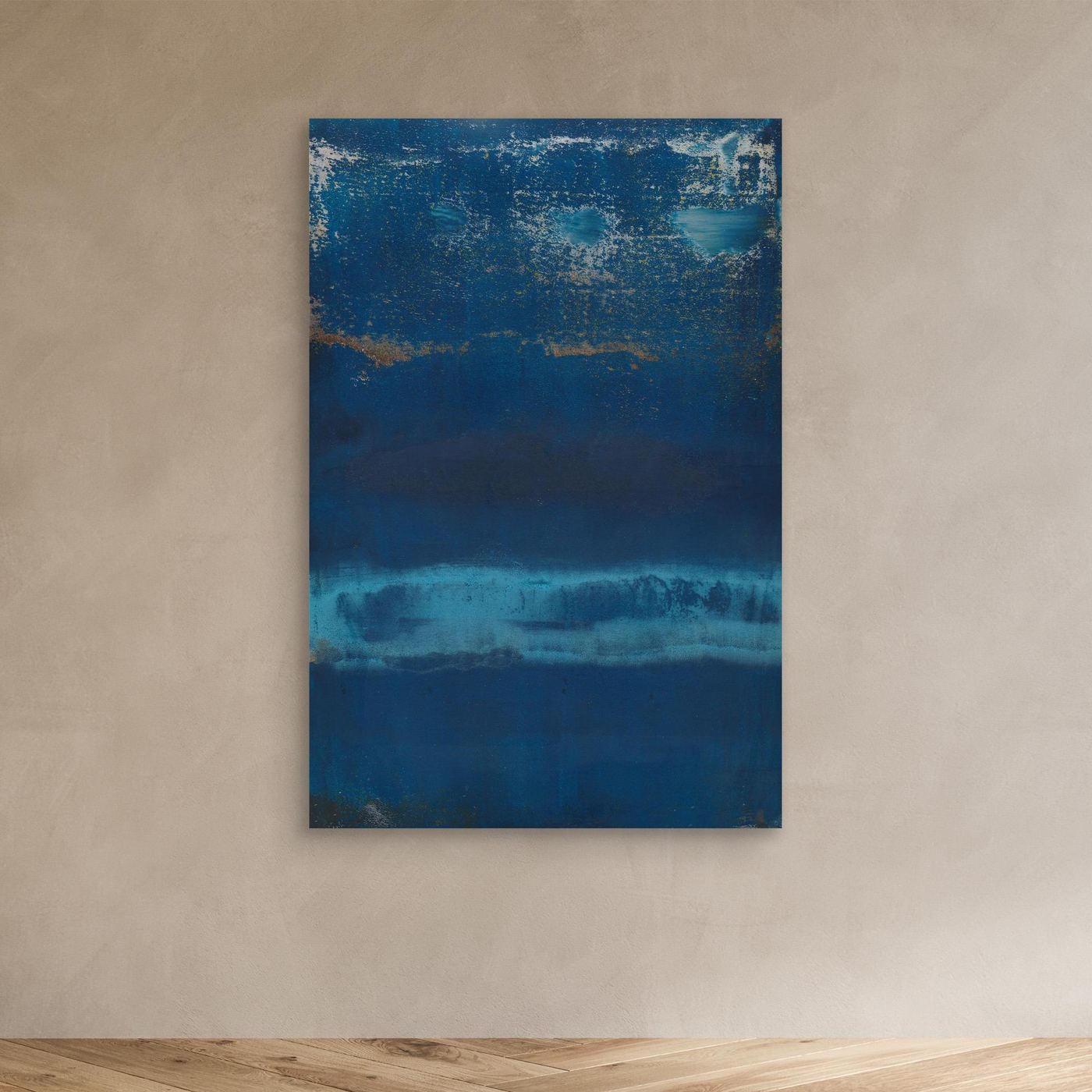 Canvas Art - 'Cobalt Descent'