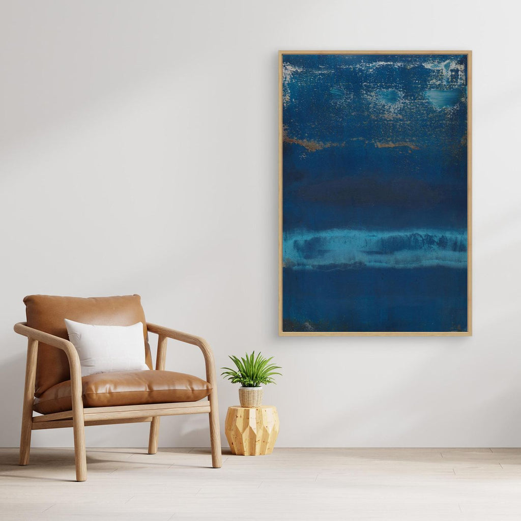 Canvas Art - 'Cobalt Descent'