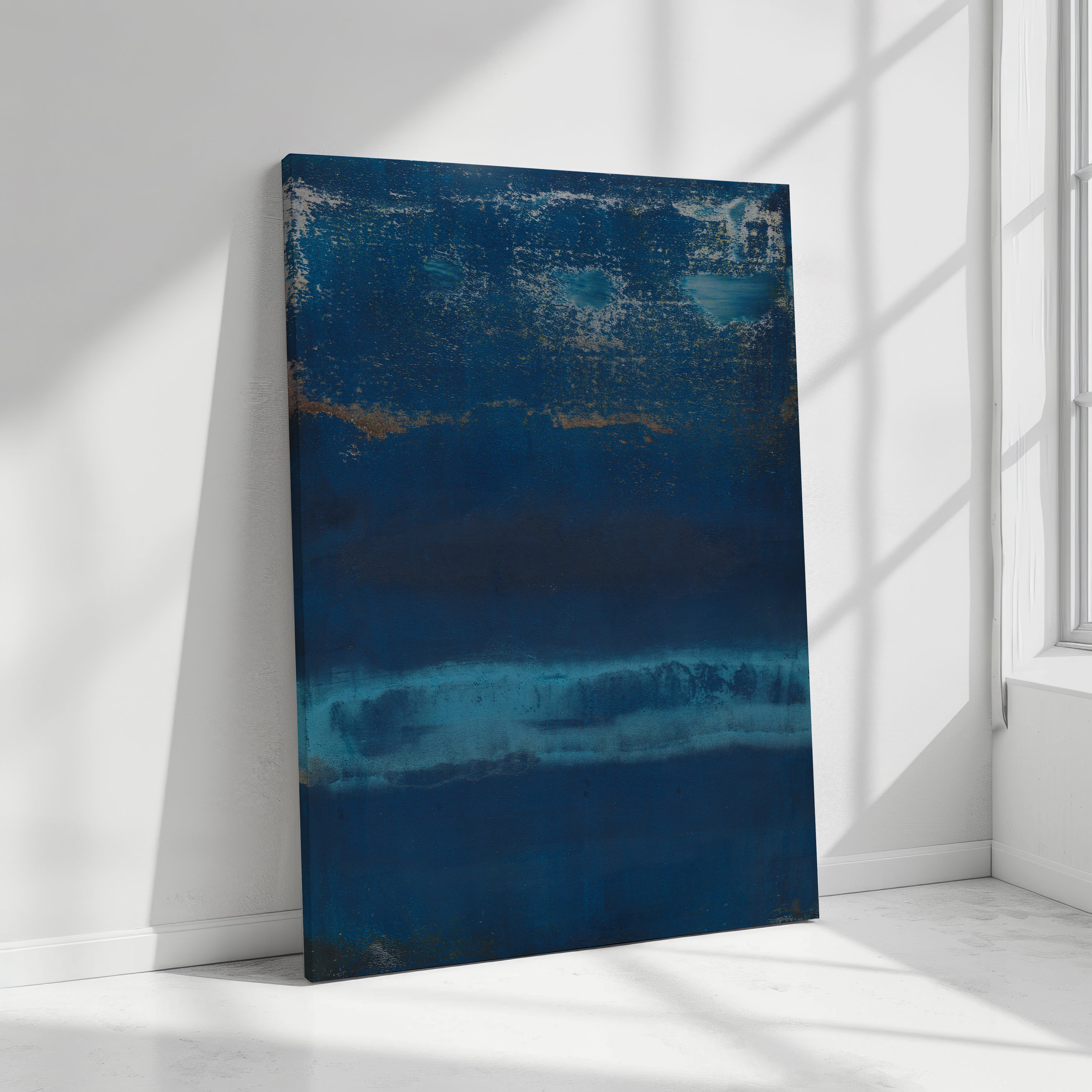 Canvas Art - 'Cobalt Descent'