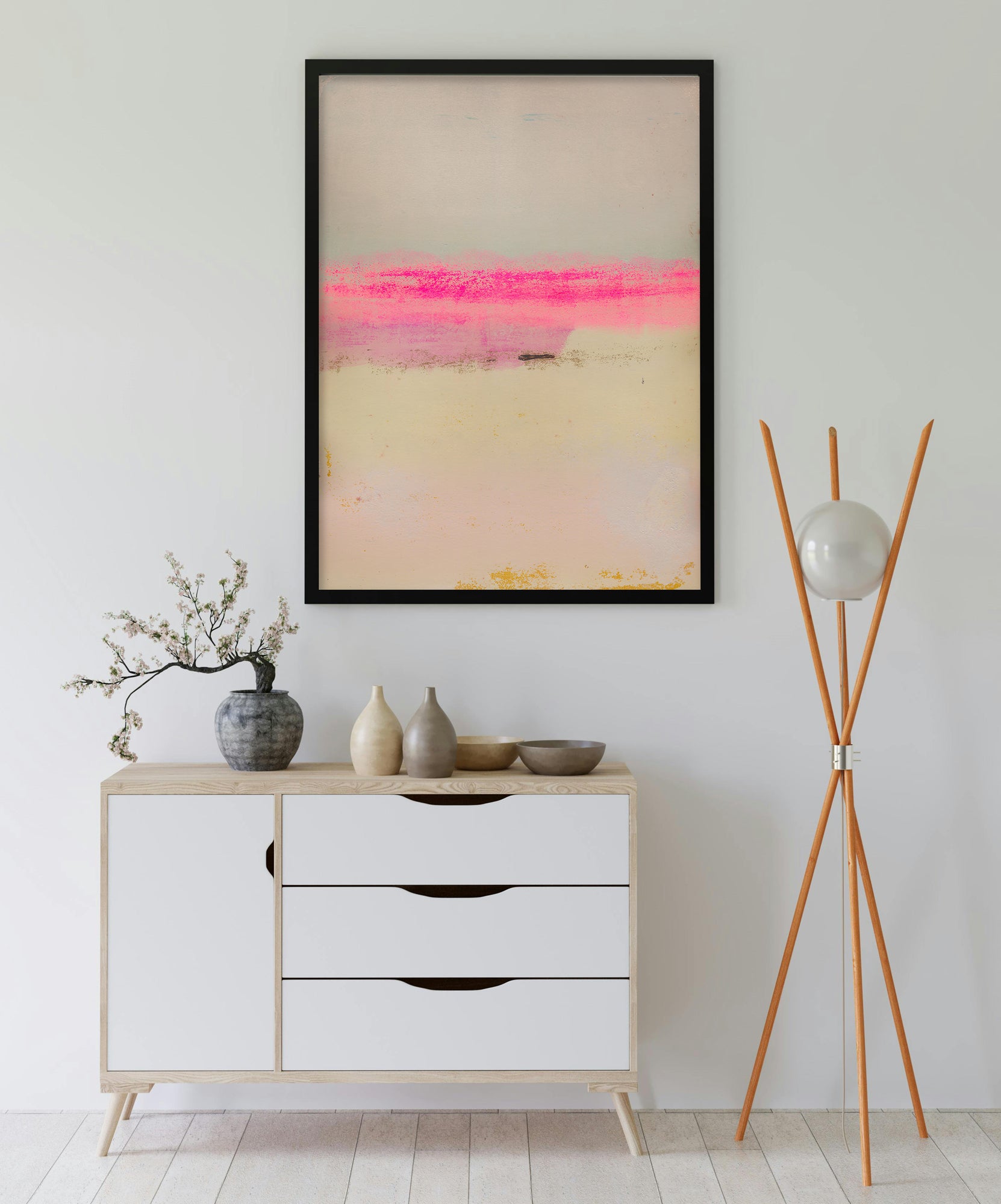Canvas Art - 'Neon Rift'